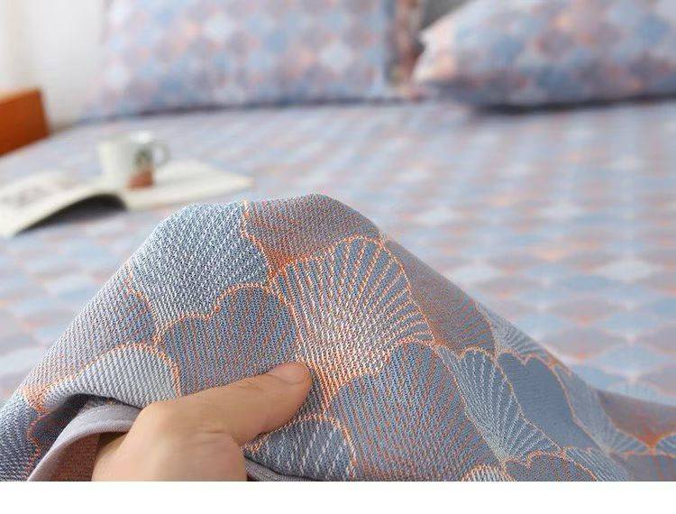 侘寂风助眠粗布软凉席